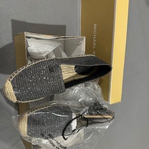 Michael Kors Slip on grey & sparkly light weight shoes